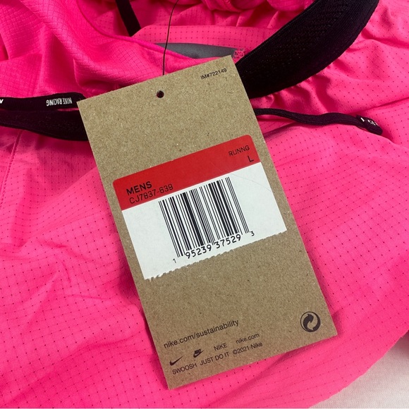 Nike AeroSwift Standard Fit 2” length Running Shorts Hyper Pink Men L new - Picture 8 of 8